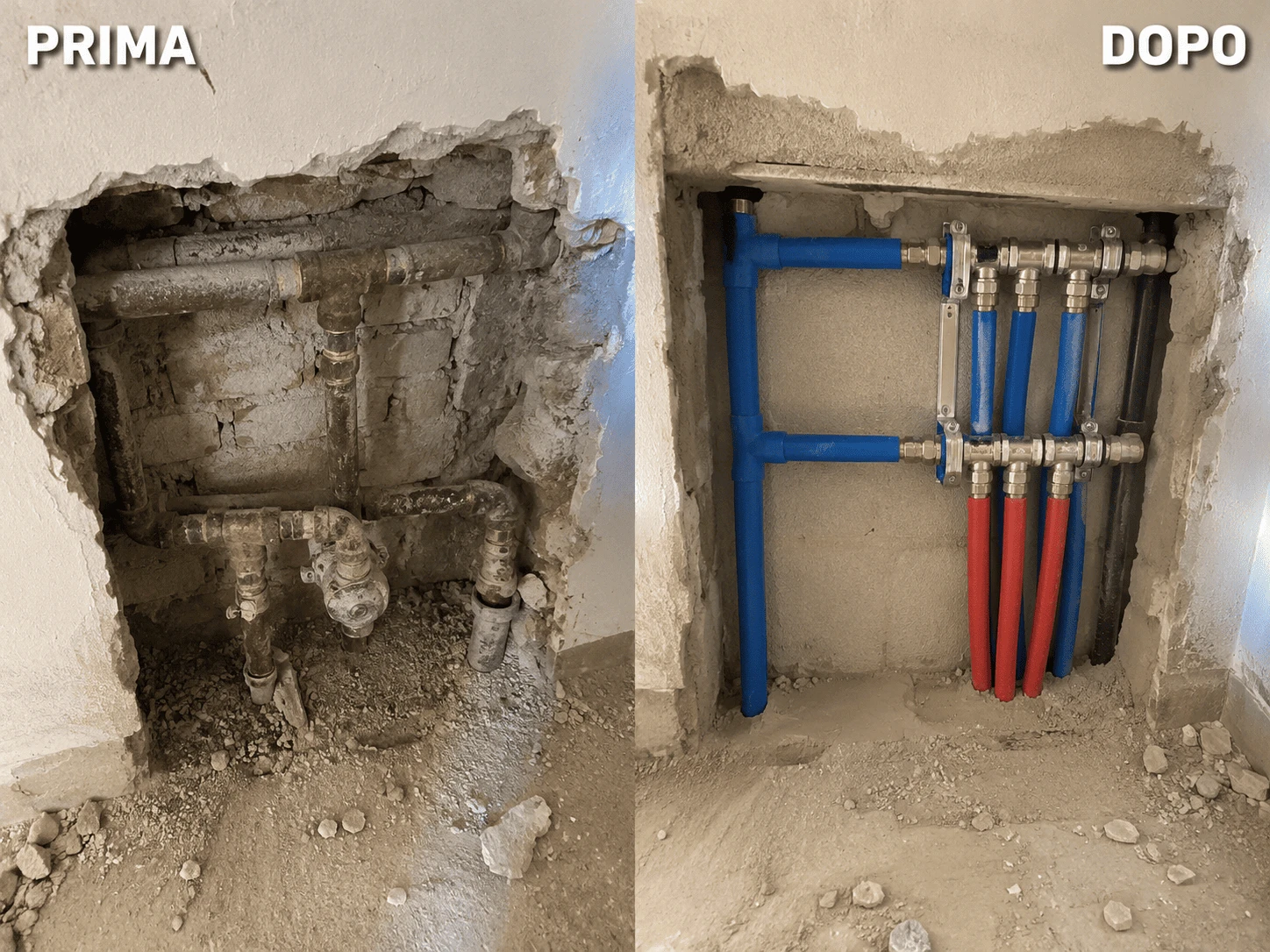 Rifacimento impianto idraulico datato in abitazione — Sesto San Giovanni