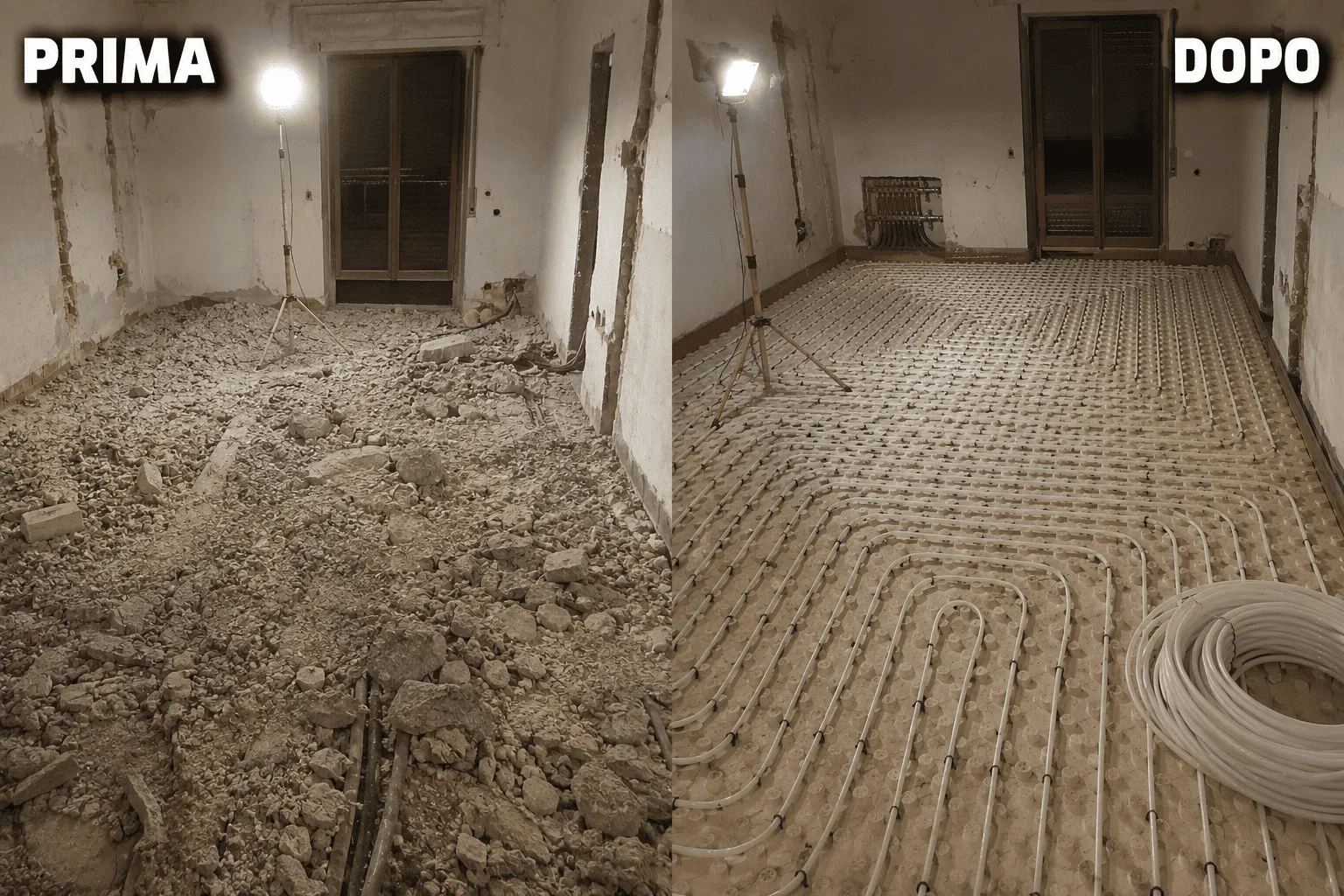 Installazione riscaldamento a pavimento radiante — idraulico a Sesto San Giovanni